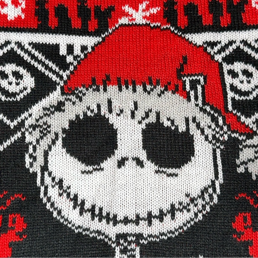 Jack Skellington Nightmare Before Christmas Ugly Christmas Sweater New | XL